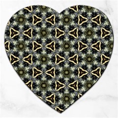 Faux Animal Print Pattern Jigsaw Puzzle (heart)