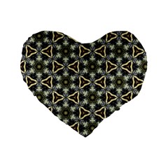 Faux Animal Print Pattern 16  Premium Flano Heart Shape Cushion 