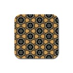 Faux Animal Print Pattern Drink Coasters 4 Pack (Square) Front