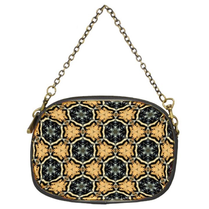 Faux Animal Print Pattern Chain Purse (Two Sided) 