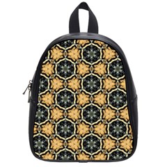 Faux Animal Print Pattern School Bag (small)