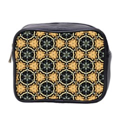 Faux Animal Print Pattern Mini Travel Toiletry Bag (two Sides)