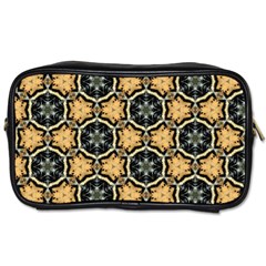 Faux Animal Print Pattern Travel Toiletry Bag (two Sides)