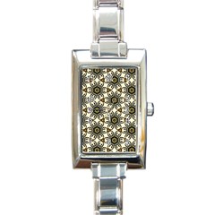 Faux Animal Print Pattern Rectangular Italian Charm Watch