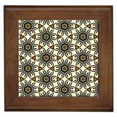 Faux Animal Print Pattern Framed Ceramic Tile by GardenOfOphir