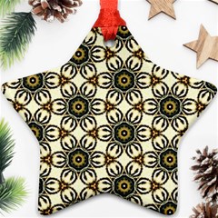 Faux Animal Print Pattern Star Ornament by GardenOfOphir