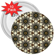 Faux Animal Print Pattern 3  Button (10 Pack)