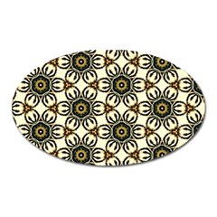 Faux Animal Print Pattern Magnet (oval)