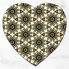 Faux Animal Print Pattern Jigsaw Puzzle (heart)