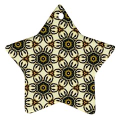 Faux Animal Print Pattern Star Ornament (two Sides) by GardenOfOphir