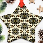 Faux Animal Print Pattern Star Ornament (Two Sides) Back