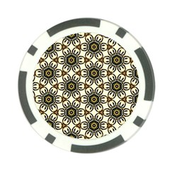 Faux Animal Print Pattern Poker Chip