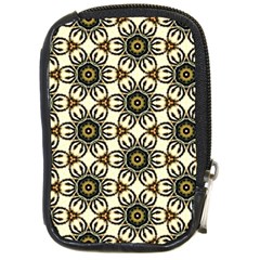 Faux Animal Print Pattern Compact Camera Leather Case