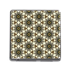 Faux Animal Print Pattern Memory Card Reader With Storage (square)