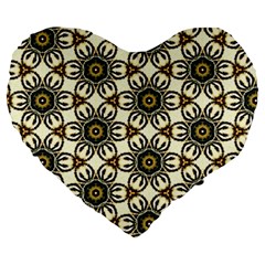 Faux Animal Print Pattern 19  Premium Heart Shape Cushion