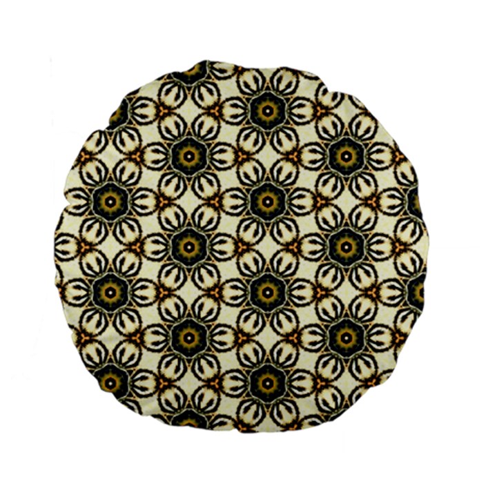 Faux Animal Print Pattern 15  Premium Flano Round Cushion 