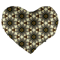 Faux Animal Print Pattern 19  Premium Flano Heart Shape Cushion by GardenOfOphir