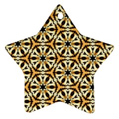 Faux Animal Print Pattern Star Ornament by GardenOfOphir