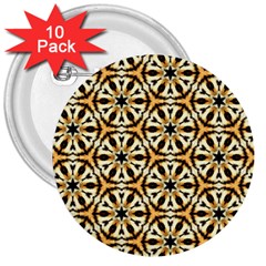 Faux Animal Print Pattern 3  Button (10 Pack)