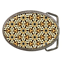 Faux Animal Print Pattern Belt Buckle (oval)