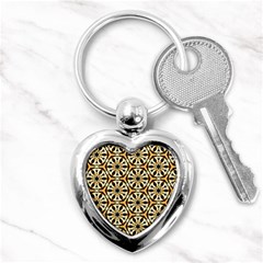 Faux Animal Print Pattern Key Chain (heart) by GardenOfOphir