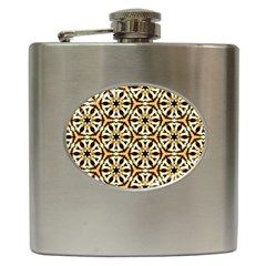 Faux Animal Print Pattern Hip Flask