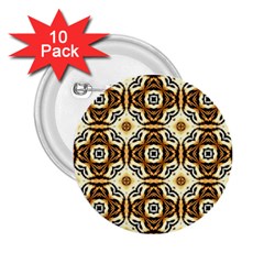 Faux Animal Print Pattern 2 25  Button (10 Pack)