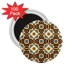 Faux Animal Print Pattern 2 25  Button Magnet (100 Pack)