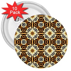 Faux Animal Print Pattern 3  Button (10 Pack)