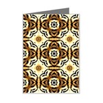 Faux Animal Print Pattern Mini Greeting Card Left