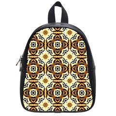 Faux Animal Print Pattern School Bag (small)