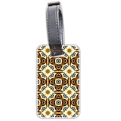 Faux Animal Print Pattern Luggage Tag (two Sides)