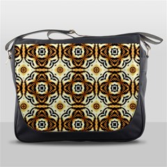 Faux Animal Print Pattern Messenger Bag