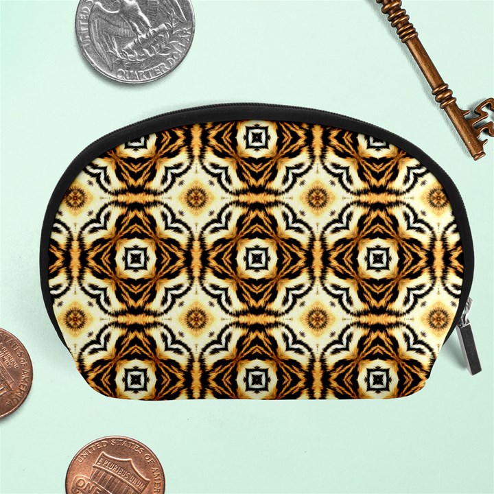 Faux Animal Print Pattern Accessory Pouch (Large)