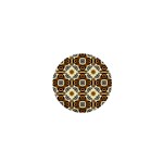 Faux Animal Print Pattern 1  Mini Button Front