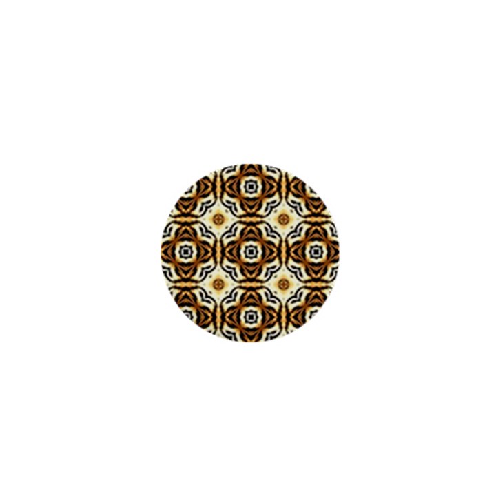 Faux Animal Print Pattern 1  Mini Button