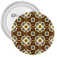 Faux Animal Print Pattern 3  Button