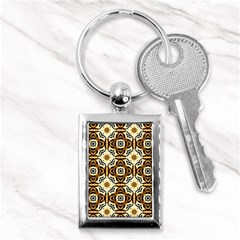 Faux Animal Print Pattern Key Chain (rectangle)