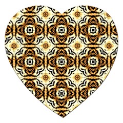 Faux Animal Print Pattern Jigsaw Puzzle (heart)