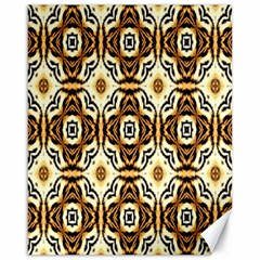 Faux Animal Print Pattern Canvas 16  X 20  (unframed)