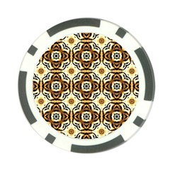 Faux Animal Print Pattern Poker Chip