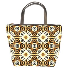 Faux Animal Print Pattern Bucket Handbag by GardenOfOphir