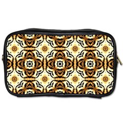 Faux Animal Print Pattern Travel Toiletry Bag (one Side)