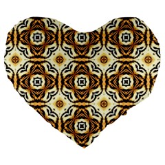 Faux Animal Print Pattern 19  Premium Heart Shape Cushion