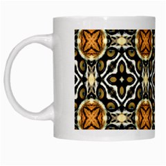 Faux Animal Print Pattern White Coffee Mug