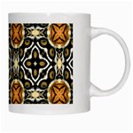 Faux Animal Print Pattern White Coffee Mug Right