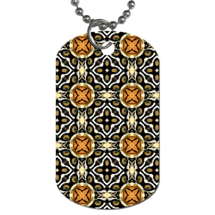 Faux Animal Print Pattern Dog Tag (Two-sided) 