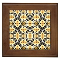 Faux Animal Print Pattern Framed Ceramic Tile by GardenOfOphir