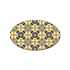 Faux Animal Print Pattern Sticker (oval)