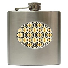 Faux Animal Print Pattern Hip Flask